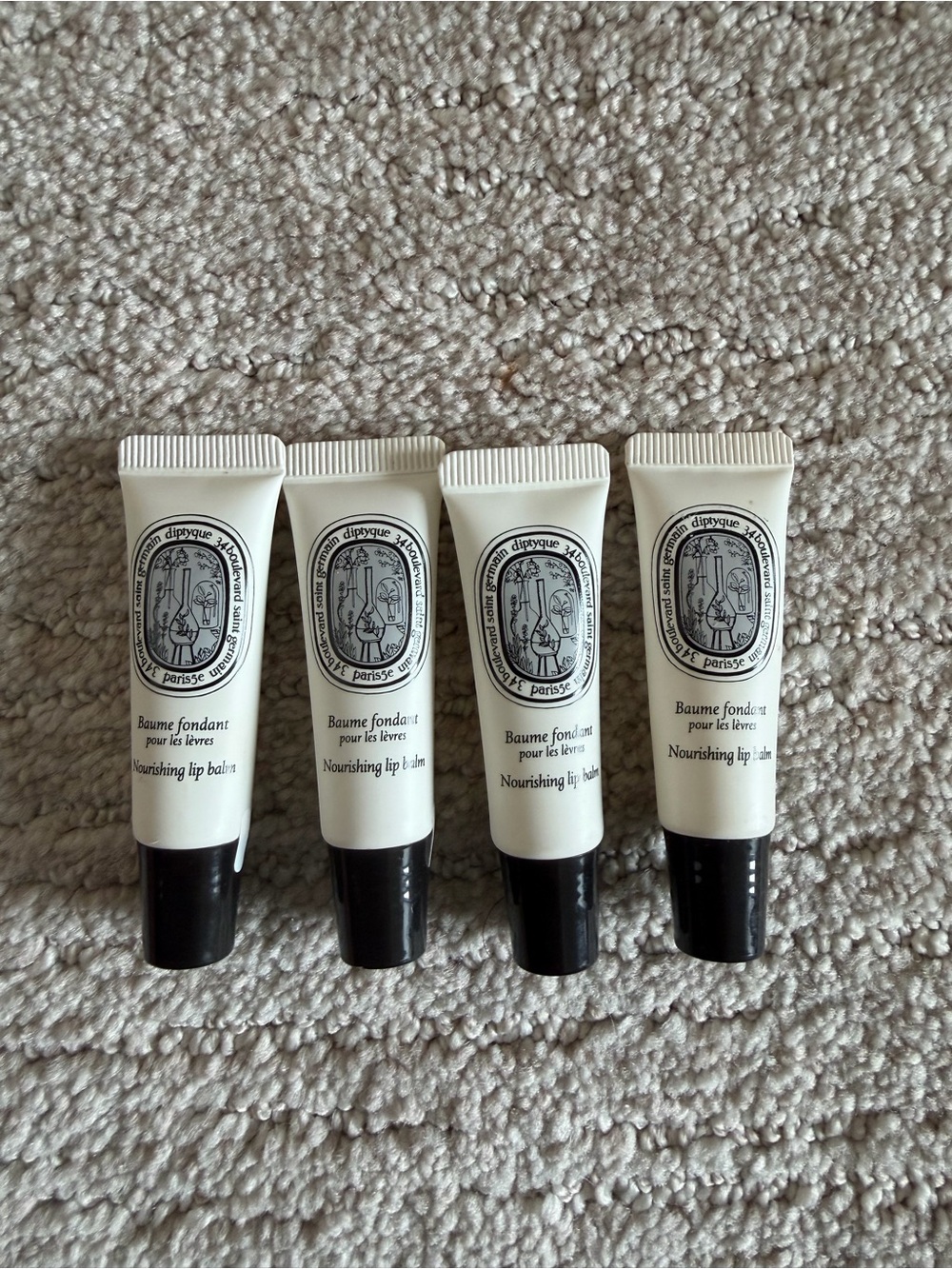 NEW Diptique Nourishing Lip Balm set of 4 - 5mL each
